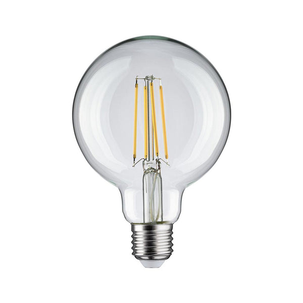 E27 7,5W LED Globe Filament 4000K Klar, klare Globe-LED-Lampe mit sichtbarer Filament-Optik