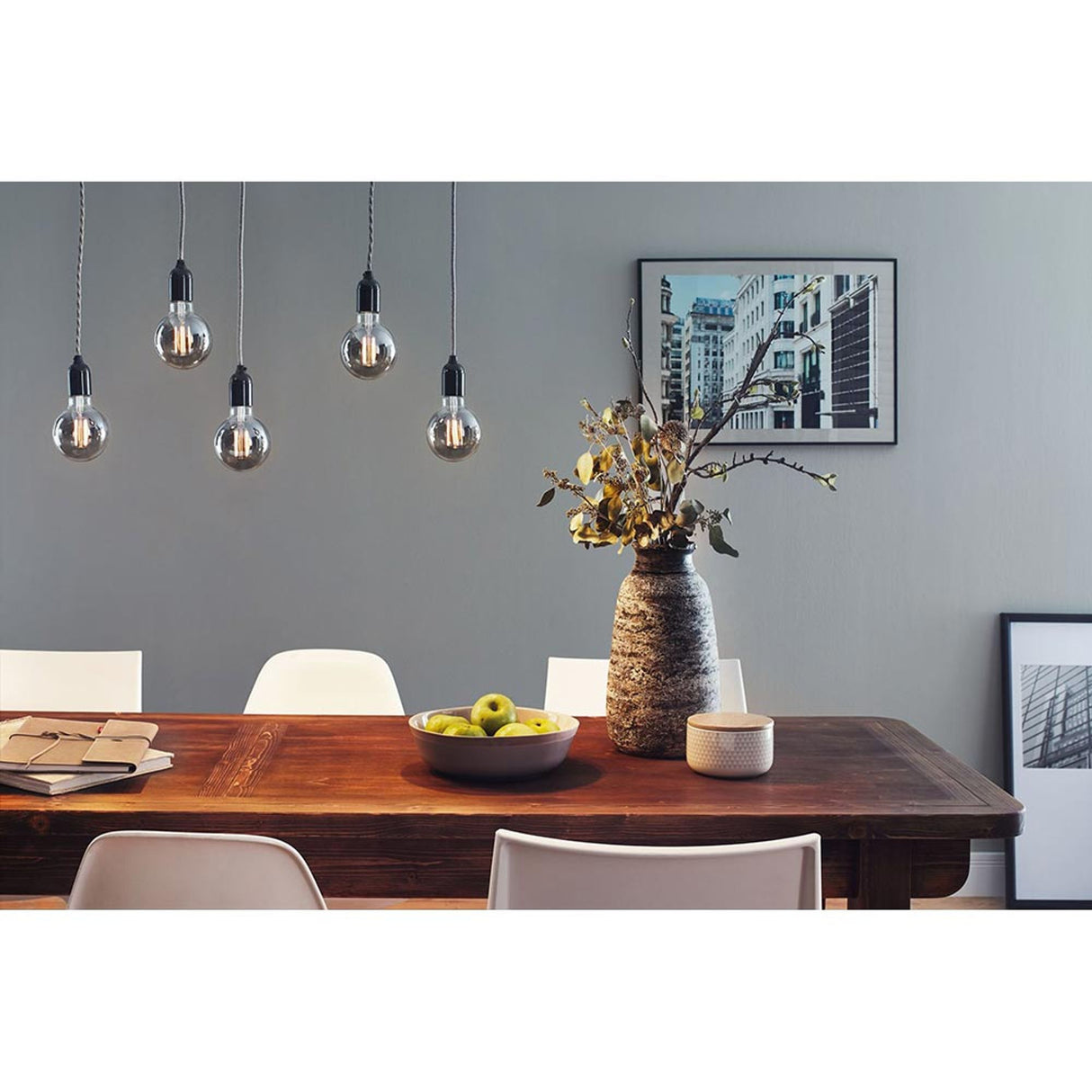 E27 7,5W LED Kolben Rustikal Rauchglas 1800K Dimmbar