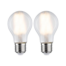 E27 7W LED Birne Filament 2700K, mattierte Glühlampenform mit warmweißem Licht und E27-Fassung, 2er Set