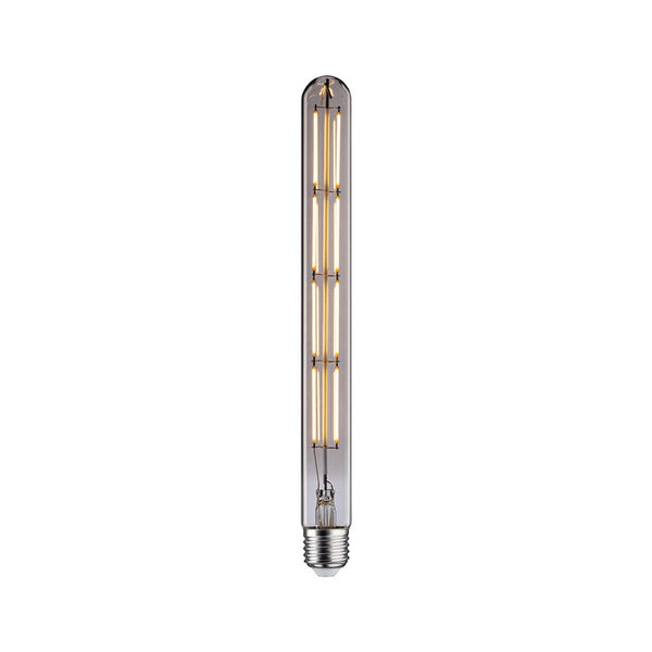 E27 8,8W LED Stab Dimmbar 2700K Rauchglas Paulmann, schlanke Röhrenform mit warmweißem Licht