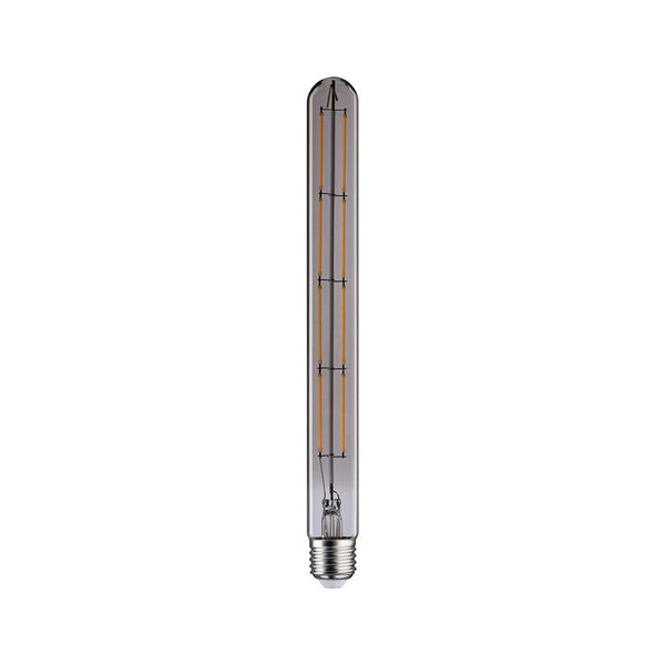 E27 8,8W LED Stab Dimmbar 2700K Rauchglas, Paulmann LED-Leuchtmittel mit schlanker Röhrenform
