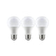 E27 8W LED Birne 3er-Set Opal 2700K