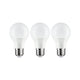 E27 8W LED Birne 3er-Set Opal 2700K