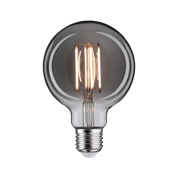 E27 8W LED Globe Dimmbar Rauchglas 1800K, dimmbare Globelampe mit warmem Licht und sichtbarem Filament