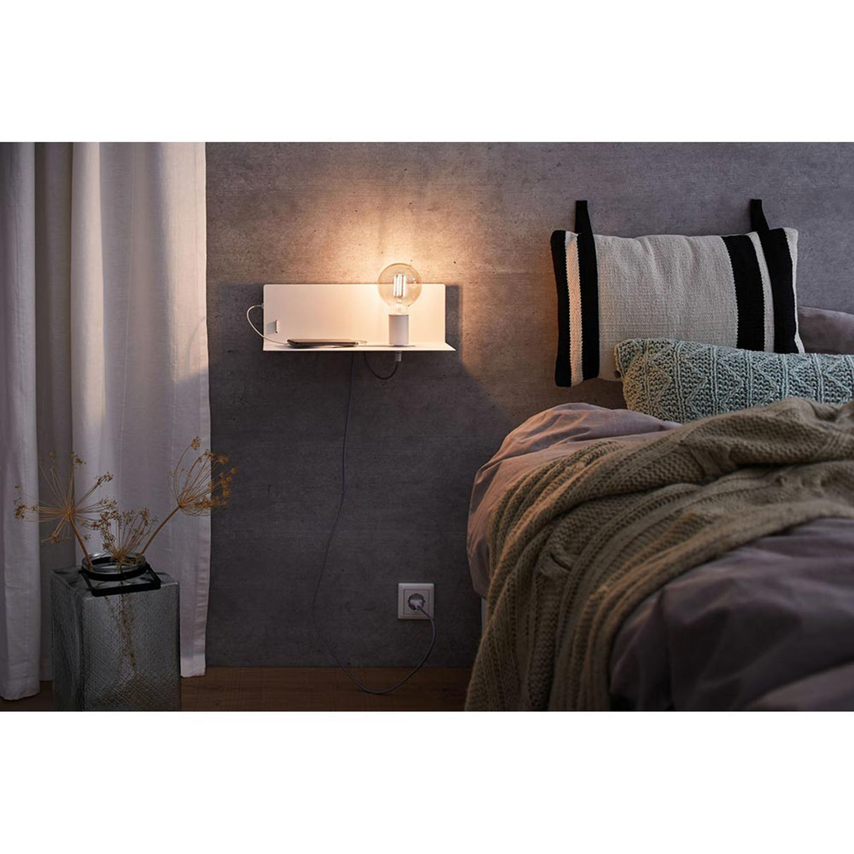E27 8W LED Globe Dimmbar Rauchglas 1800K