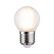 E27 LED 5W Tropfen Filament 2700K Matt, matte Paulmann Filament-LED-Lampe mit warmweißem Licht und E27-Sockel