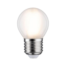 E27 LED 5W Tropfen Filament 2700K Matt, matte Paulmann Filament-LED-Lampe mit warmweißem Licht und E27-Sockel