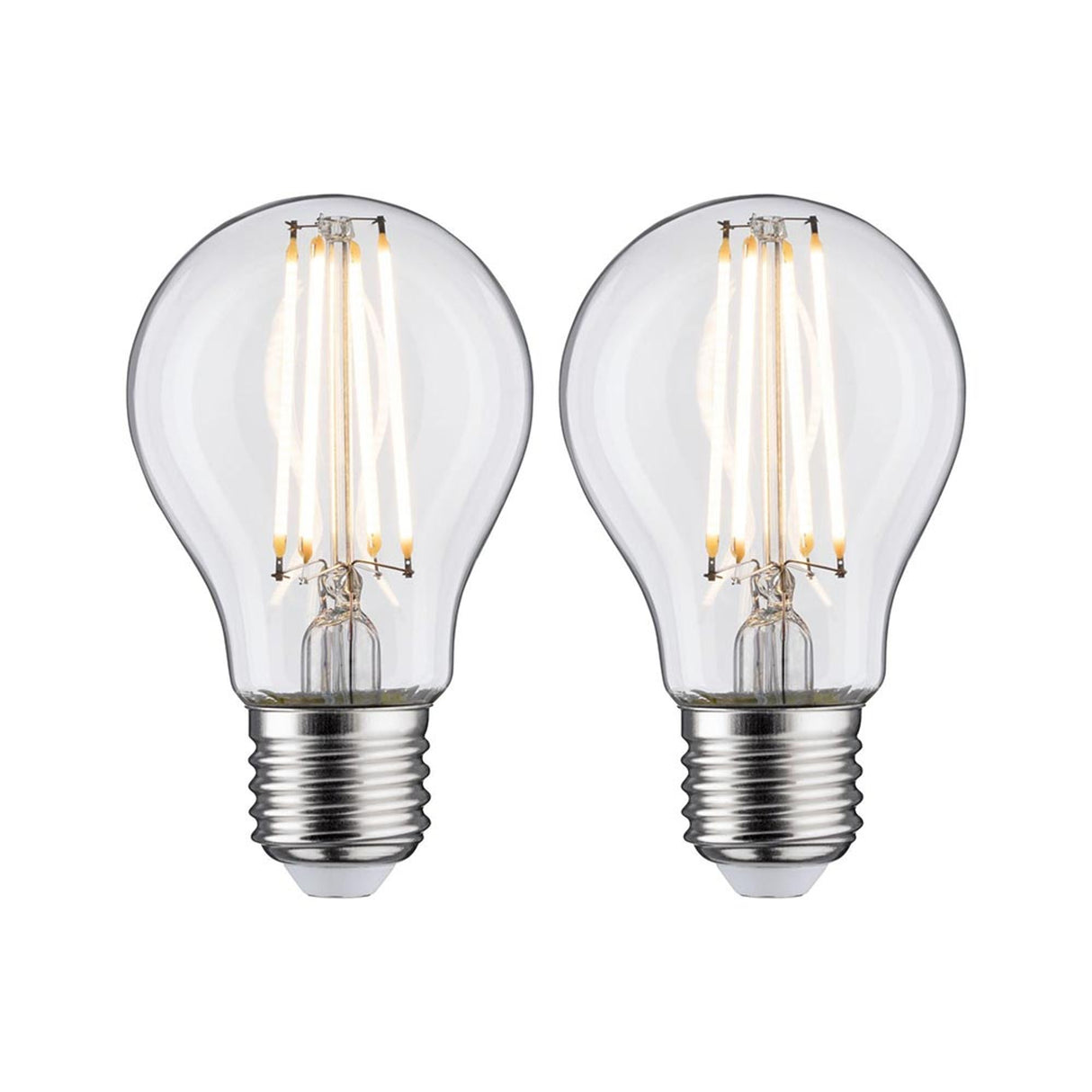 2x E27 LED 7W Birne 2700K Filament Klar