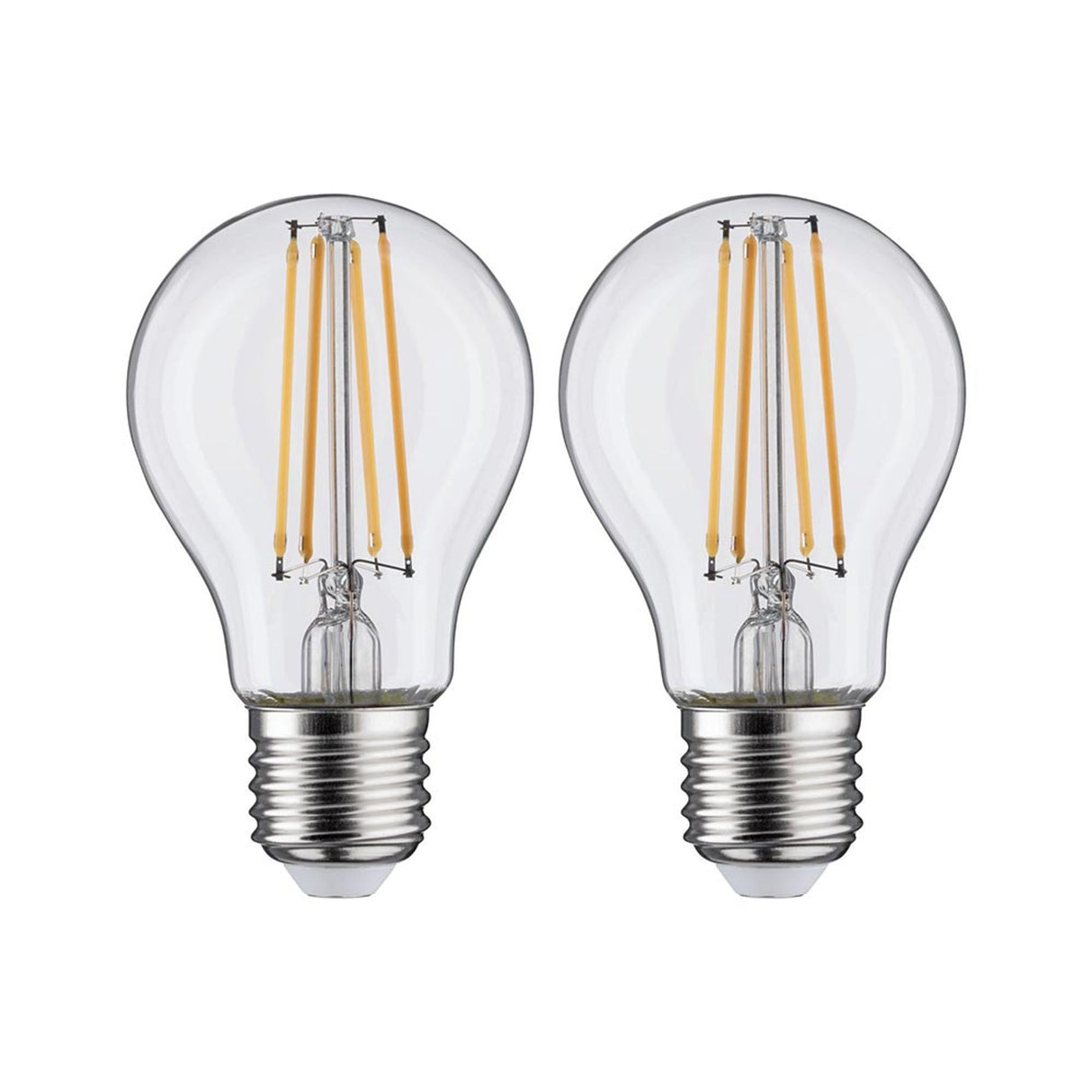 2x E27 LED 7W Birne 2700K Filament Klar