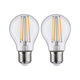 2x E27 LED 7W Birne 2700K Filament Klar