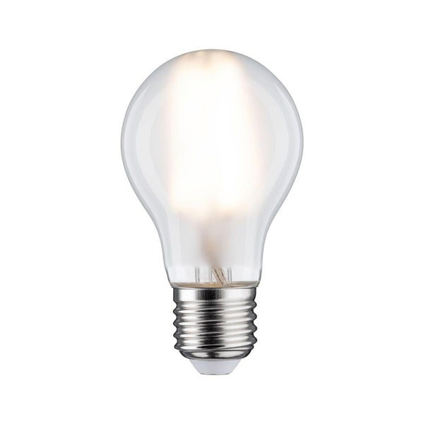 E27 LED 9W Birne Filament 2700K Dimmbar Matt mit mattiertem Glas und sichtbarer Filament-Optik, E27-Sockel