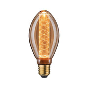 E27 LED B75 Spiralmuster 200lm 1800K Goldfarben Paulmann LED-Birne mit goldgelüsteter Oberfläche und warmweißem Licht