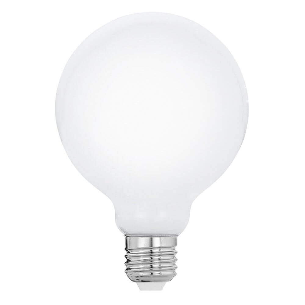 E27 LED light bulb Milky Ø 9.5cm dimmable 8W warm white
