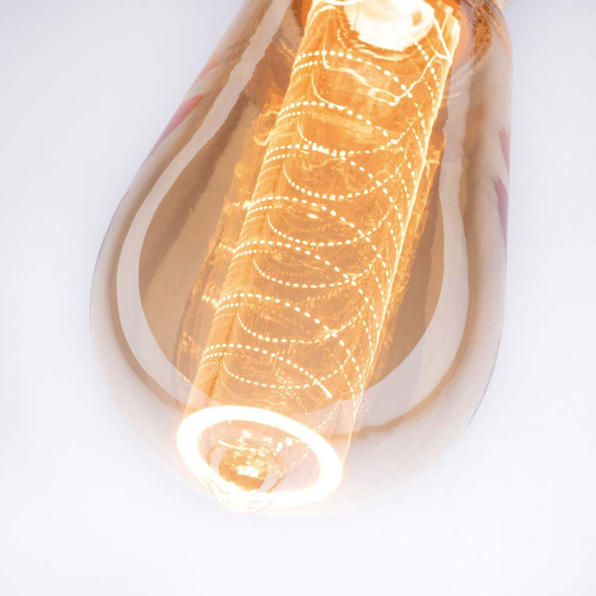 E27 LED ST64 Spiralmuster 200lm 1800K Goldfarben