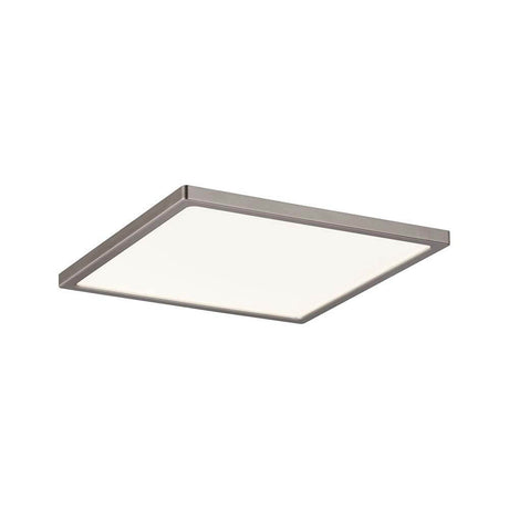 EBL Set Panel Areo carré IP23 LED 1x12W 3000K Nickel mat au design carré avec cadre en nickel mat.