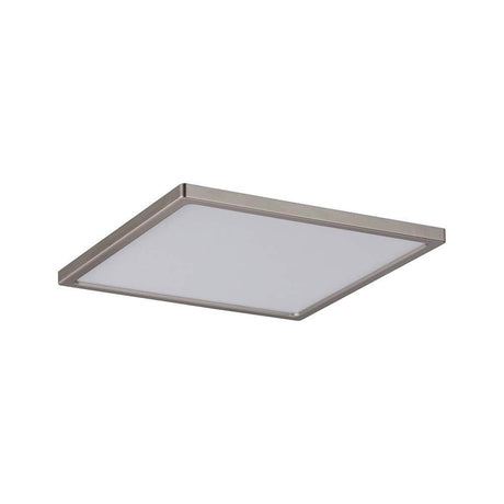 EBL Set Panel Areo carré IP23 LED 1x12W 3000K Nickel mat de forme carrée avec bordure en nickel mat.