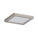 LED Panel Areo eckig 1x5W 3000K 80x80mm Nickel-Matt Deckenleuchte in mattem Nickel.