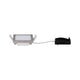 LED Panel Areo eckig 1x5W 3000K 80x80mm Nickel-Matt mit Zuleitung und Befestigungsmaterial