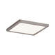 EBL Set Panel Areo eckig IP23 LED 1x8W 3000K 120x120mm Nickel-Matt, modernes LED-Deckenpanel in mattem Nickel.