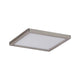 EBL Set Panel Areo eckig IP23 LED 1x8W 3000K 120x120mm Nickel-Matt, quadratische LED-Deckenleuchte in Nickel-Matt.