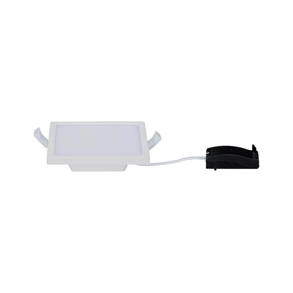 EBL Set Panel Areo eckig IP23 LED 1x8W 3000K 120x120mm Weiß - LED-Panel mit Zuleitung und Befestigungsmaterial