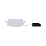 Pannello set EBL areo angolare dim ip44 1x8w 3000k 120x120mm bianco