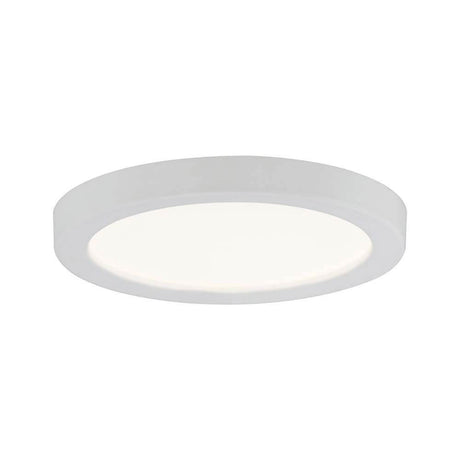 EBL Set Panel Areo rond IP23 LED 1x5W 3000K 80mm blanc - plafonnier rond avec surface mate.