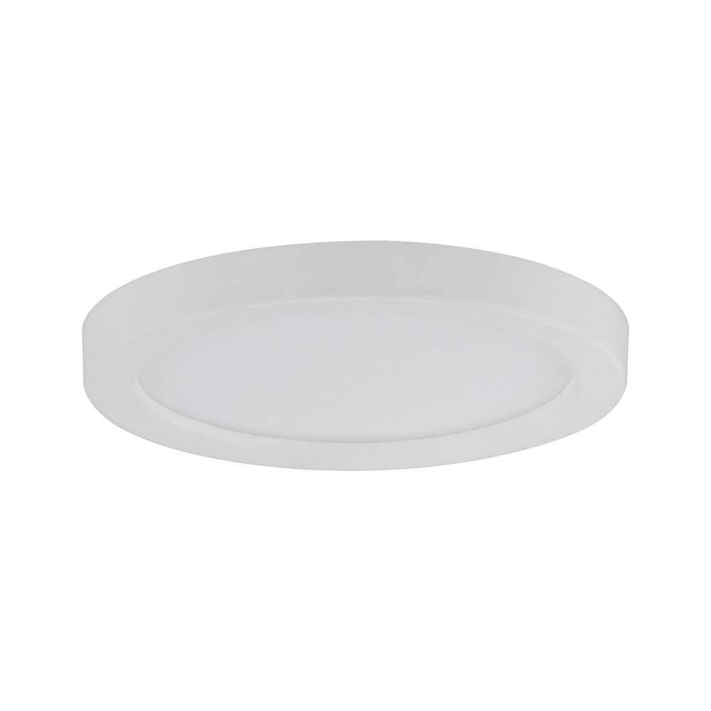 EBL Set Panel Areo rund IP23 LED 1x5W 3000K 80mm Weiß, rundes LED-Panel mit schmalem Rand und gleichmäßiger Beleuchtung.