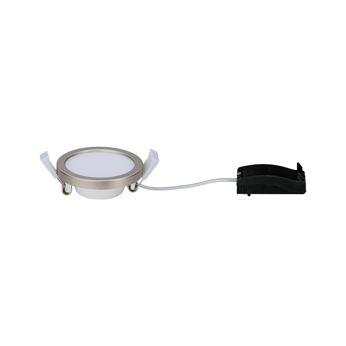 EBL Set Panel Areo rund IP23 LED 1x5W 3000K 80mm Nickel-Matt