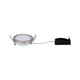 EBL Set Panel Areo rund IP23 LED 1x5W 3000K 80mm Nickel-Matt