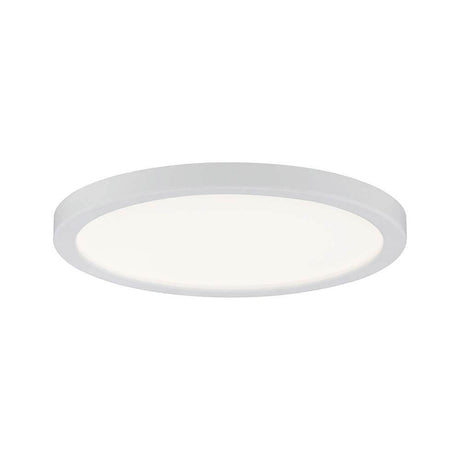 EBL Set Panel Areo rond IP23 LED 1x8W 3000K 120mm blanc - panneau LED rond et élancé avec bord blanc mat