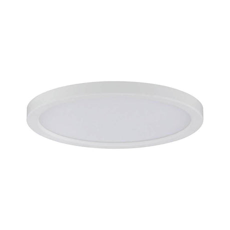 EBL Set Panel Areo rond IP23 LED 1x8W 3000K 120mm blanc dans un design fin et mat.