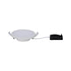 EBL Set Panel Areo rund IP23 LED 1x8W 3000K 120mm Weiß mit Zuleitung und Befestigungsmaterial