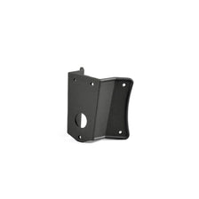 Corner mounting for outdoor lamps, metal in matte black, ideal for wall mounting of outdoor lights.