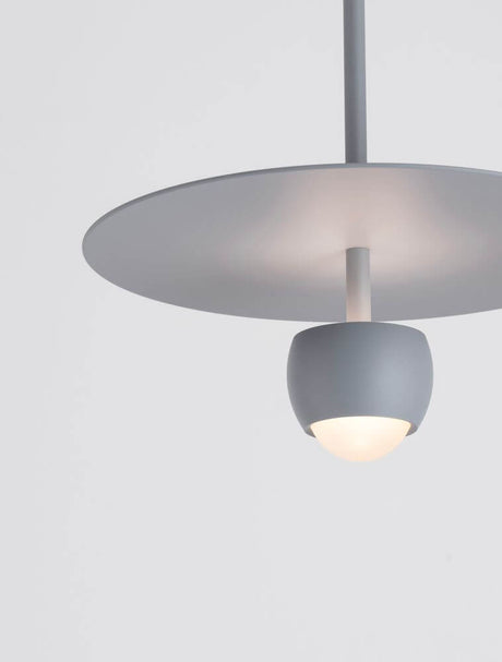 Edem LED Pendelleuchte Ø 30cm 3000K in Grau, moderne Pendellampe mit warmweißem Licht