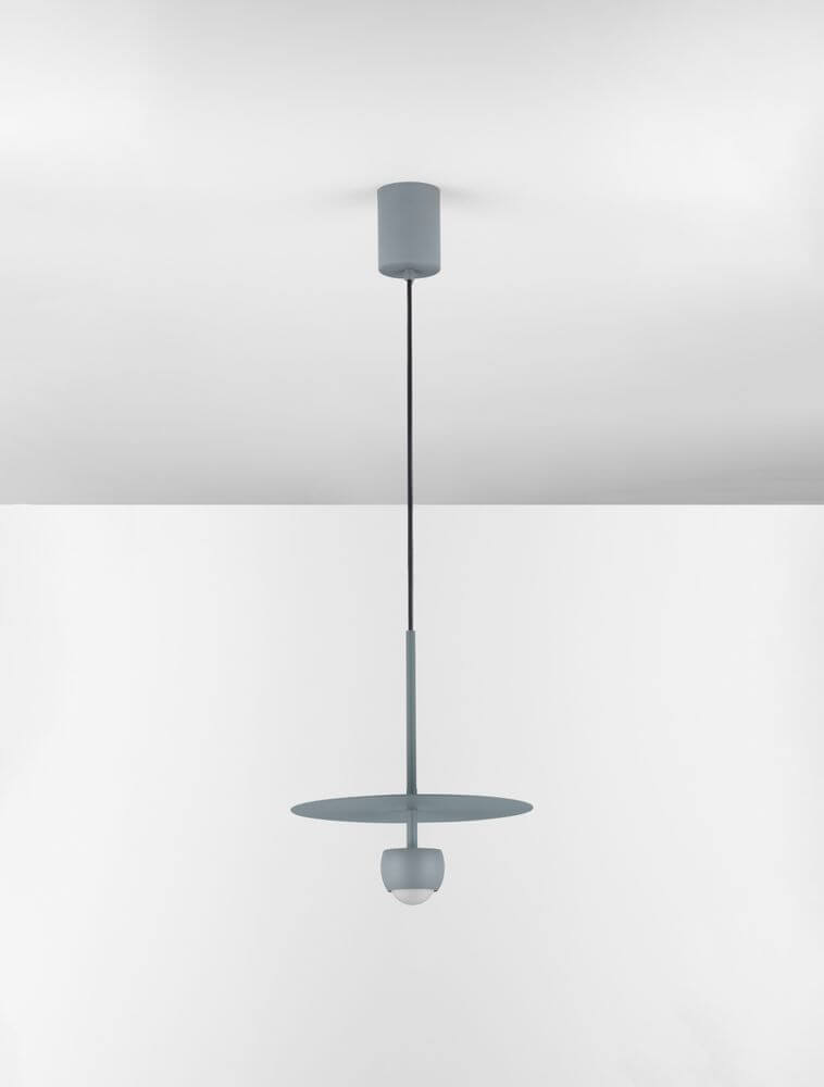 Edem LED Pendelleuchte Ø 30cm 3000K in modernem Design mit grauer Farbgebung, ideal für Wohnräume.