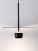 Edem LED Pendelleuchte Ø 30cm 3000K in modernem, minimalistischen Design, schwarzer Farbton, elegant aufgehängt.