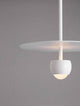 Edem LED Pendelleuchte Ø 30cm 3000K in modernem Design mit weißem Lampenschirm.