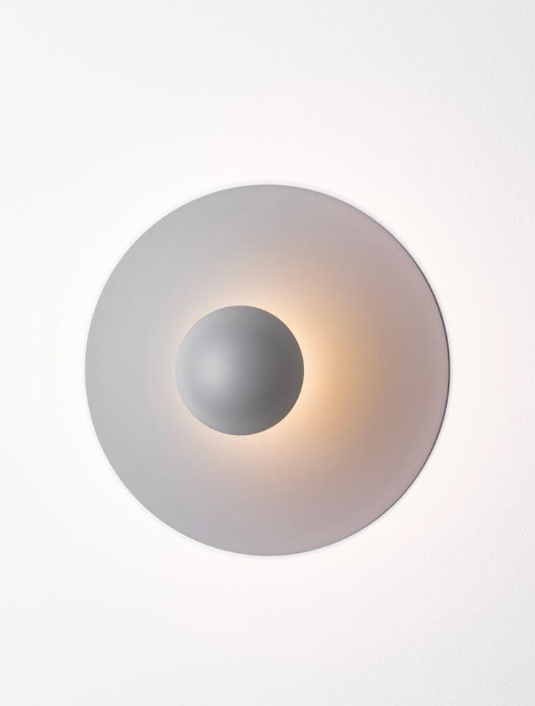 Edem LED Wandleuchte Ø 25cm 3000K - moderne Wandleuchte mit eleganter Lichtinszenierung in grau