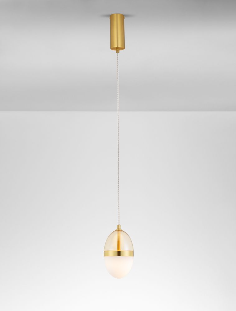 Egna pendant lamp oval 3000k gold