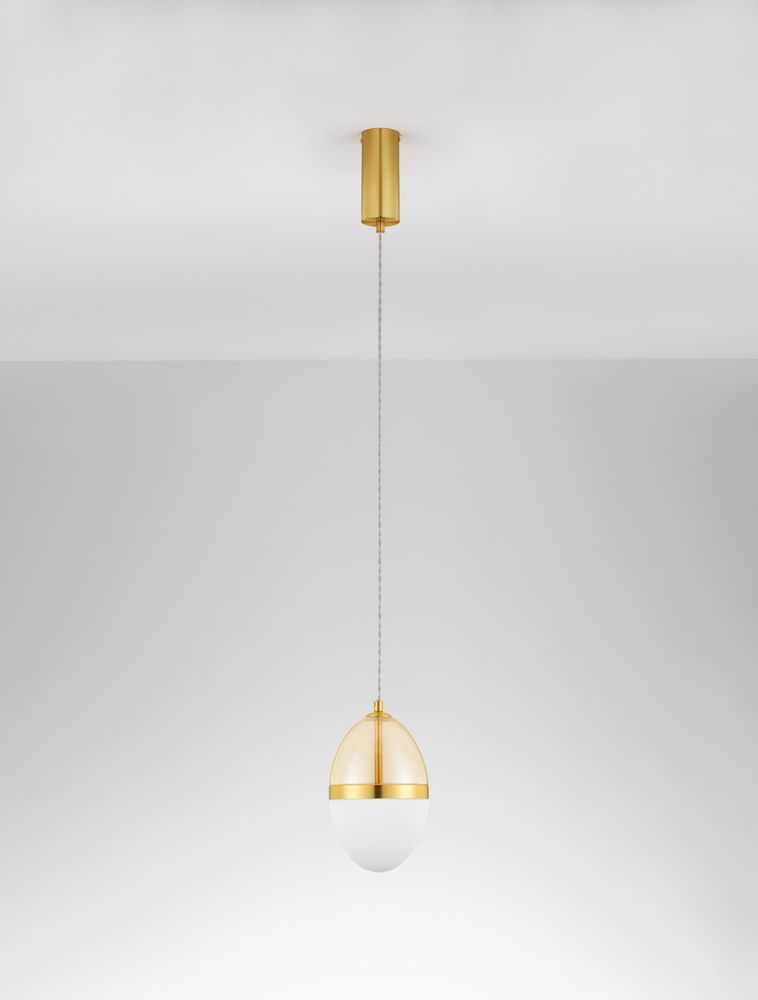 Egna pendant lamp oval 3000k gold