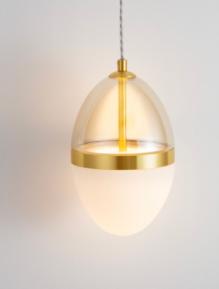 Egna pendant lamp oval 3000k gold