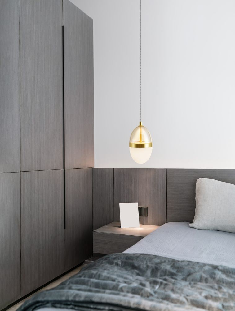 Egna pendant lamp oval 3000k gold