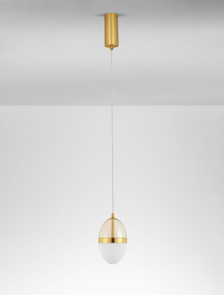 Egna pendant lamp oval 3000k gold