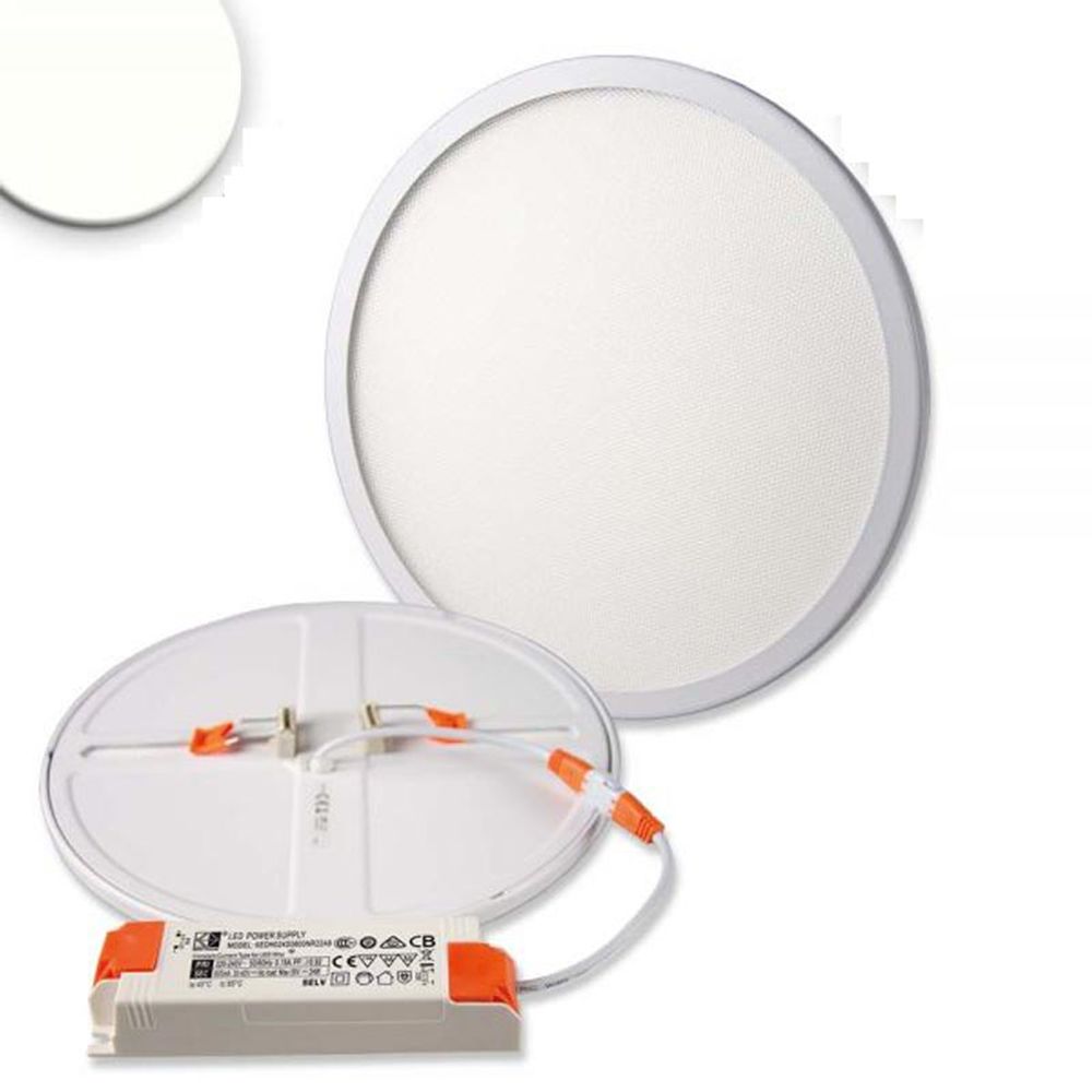 Recessed LED panel Ø 23cm Flex 23W cutout 5-21cm neutral white