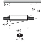 Base lampada di salvezza Base basata su base set di base girevole Ø 9 cm metallo