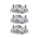 3er Einbauringe Choose Basis-Set schwenkbar 50° Alu in Alu-Optik zur Kombination mit Choose! Coin-Sets