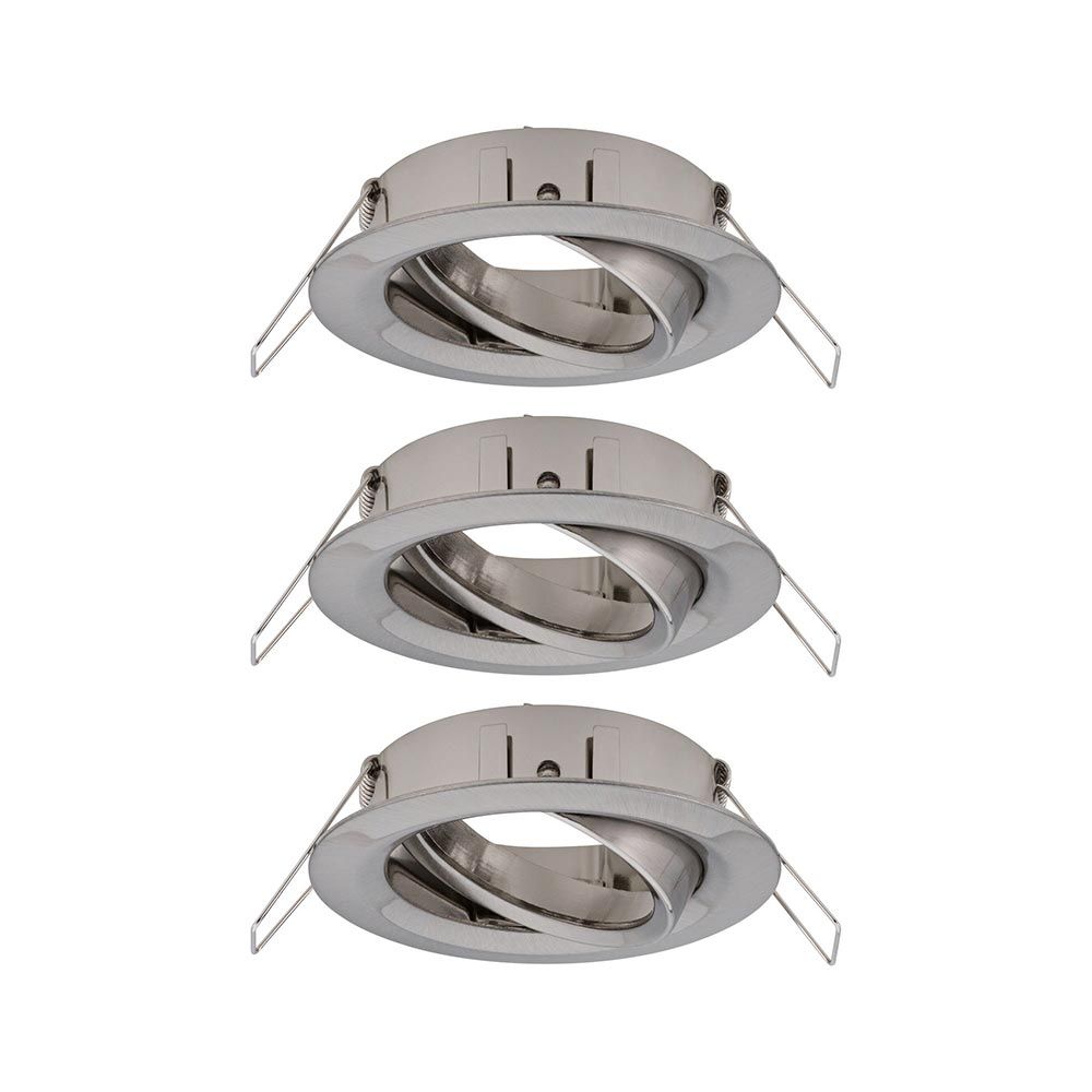 Mounting Rings Choose 3-piece Basic Set Metal Brushed