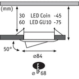 Einbauringe 3er Choose Basis-Set schwenkbar 50° Weiß-Matt  Paulmann   