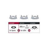 Einbauringe 3er Basis-Set Choose Starr Alu-Gedreht